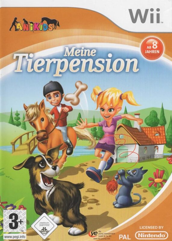 Wii-Spielhülle Meine Tierpension mit niedlichen Tieren und Kindern, USK 0.