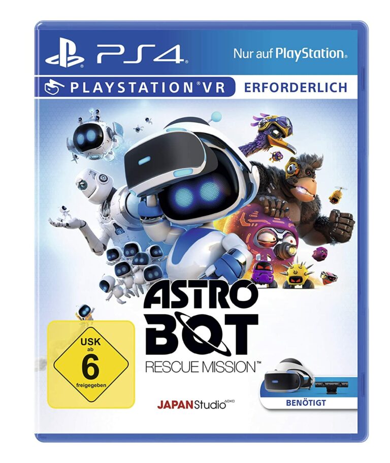 Packshot Astro Bot Rescue Mission für die PS4 mit USK 6.