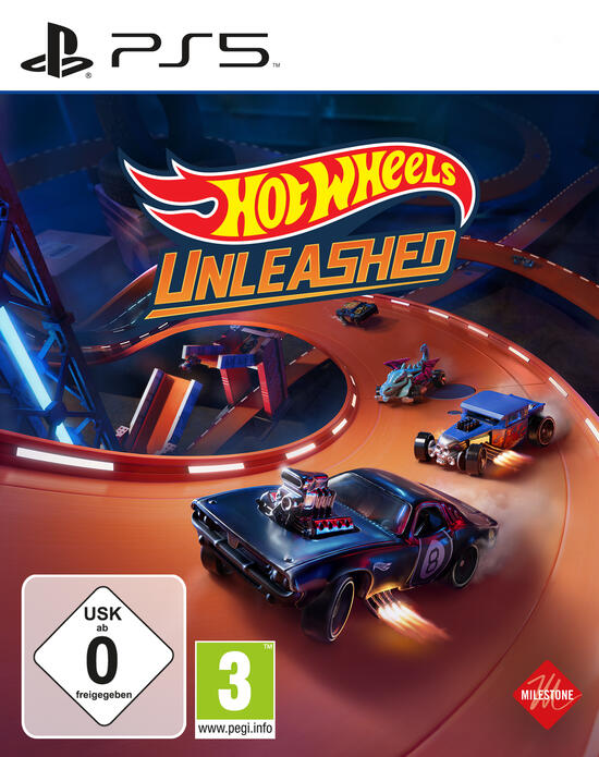 Packshot Hot Wheels Unleashed für die PS5 mit USK 0.