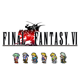 Icon Final Fantasy VI Pixel Remaster mit sechs Figuren in Pixel-Optik.