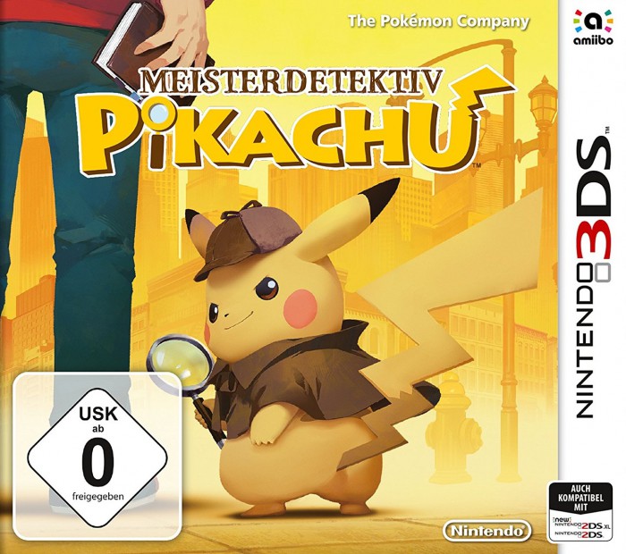 Das Cover von Meisterdetektiv Pikachu für den Nintendo 3DS.