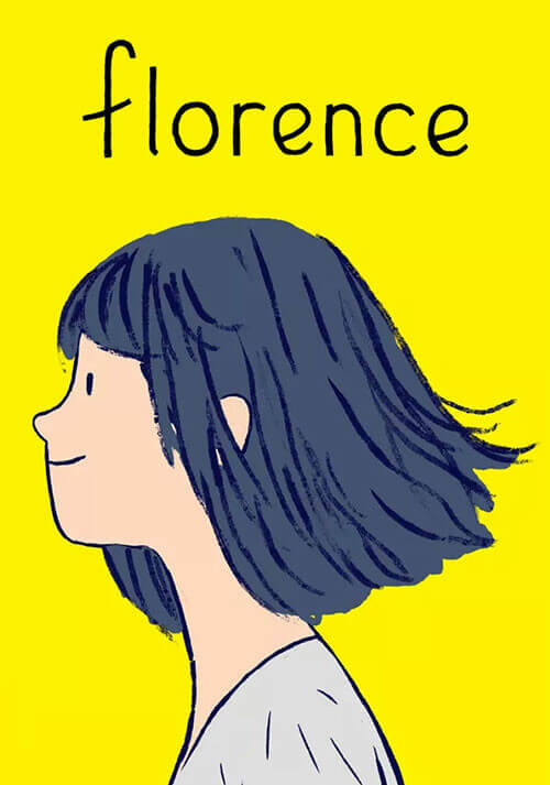 Packshot von Florence. Auf dem Cover ist eine Frau mit schulterlangen, blau-schwarzen Haaren zu sehen. Die Frau hat einen zufriedenen Gesichtsausdruck.