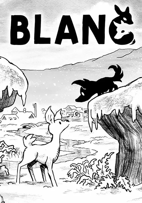 Cover Blanc mit einem Rehkitz und einem kleinen Fuchs.