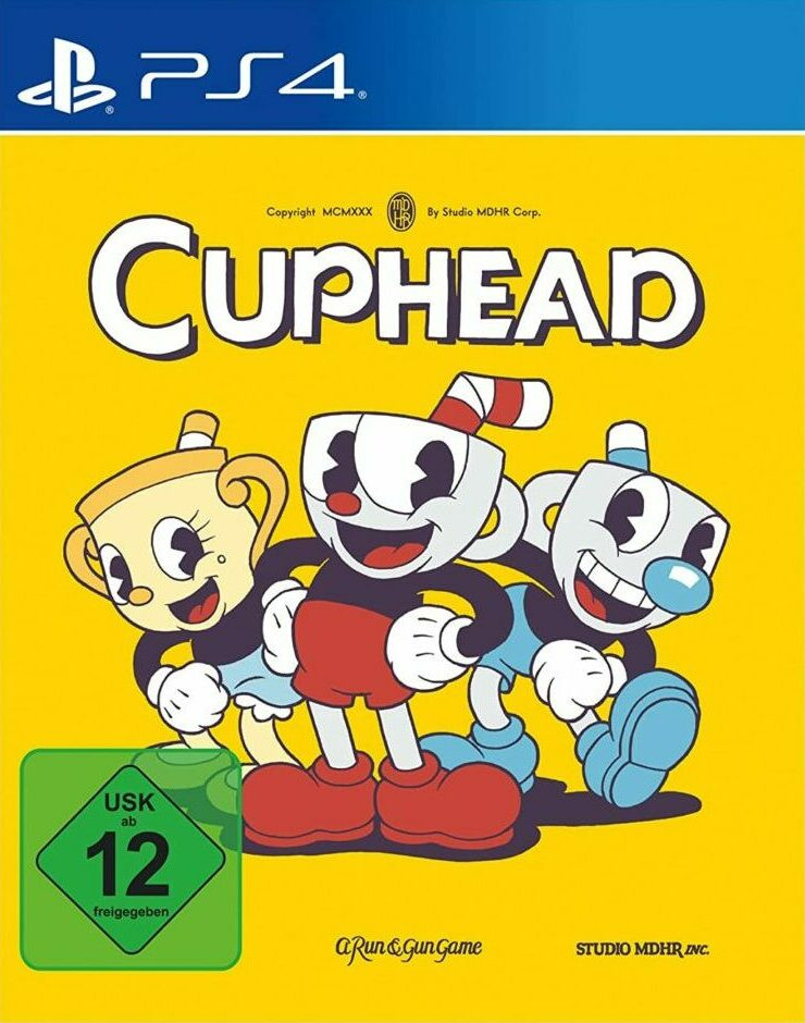 Packshot Cuphead für die PS4 mit USK ab 12.