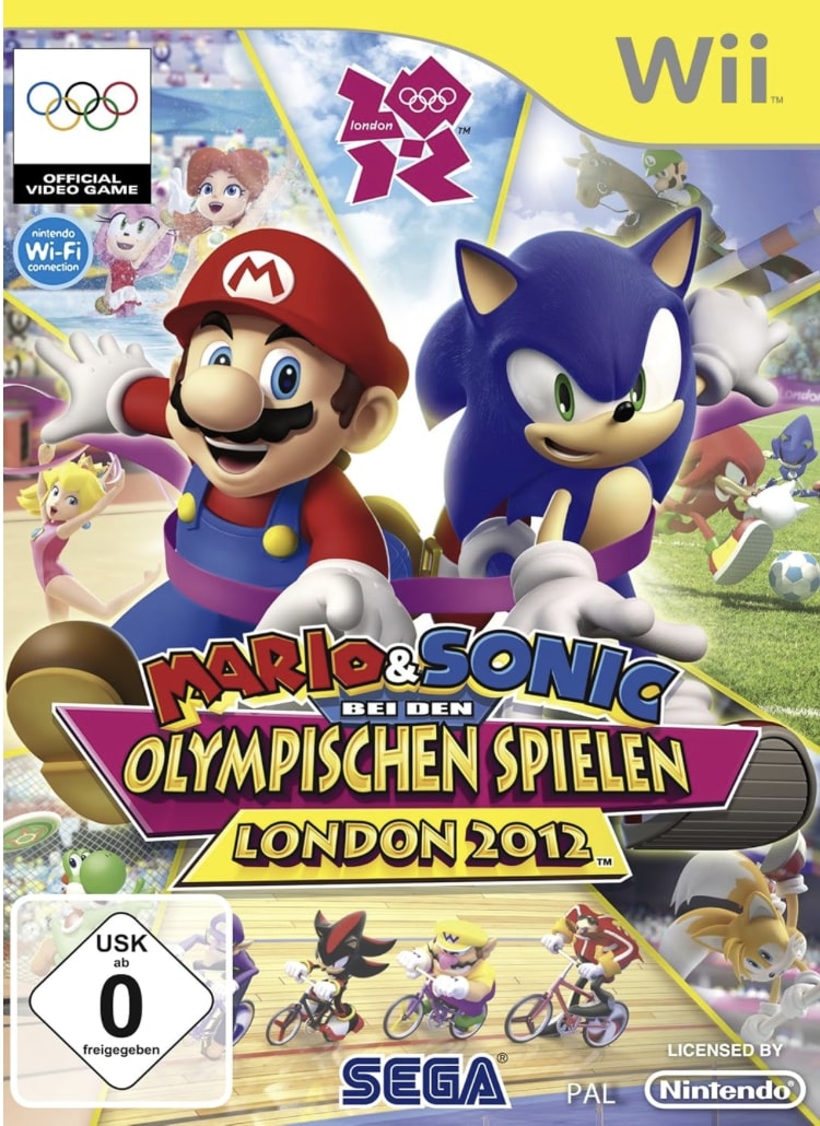 Packshot des "Spiels Mario & Sonic bei den Olympischen Spielen: London 2012".