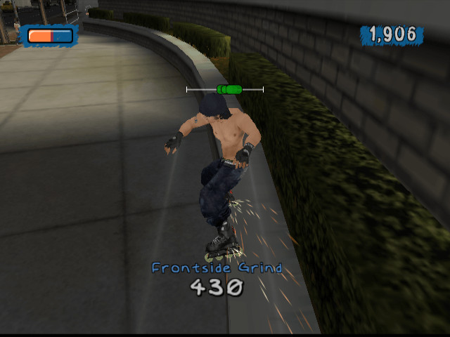 Inline-Skater in der Stadt.
