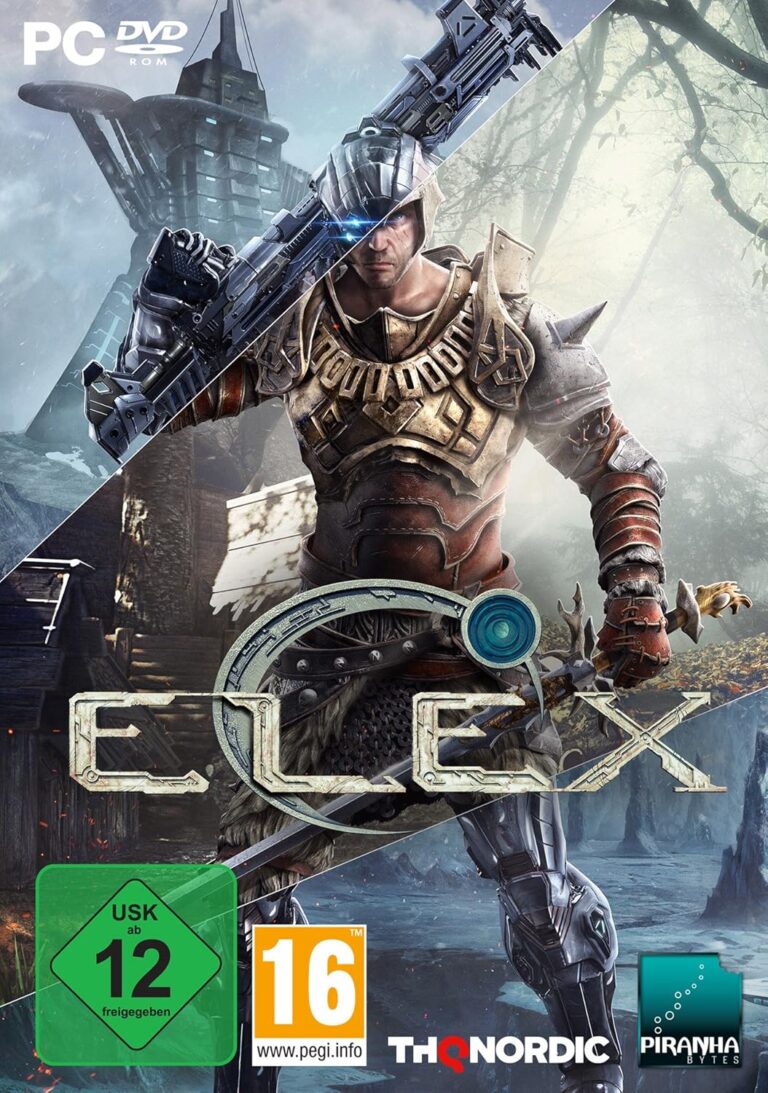 PC-Spielhülle Elex mit einem Krieger, USK 12.
