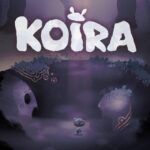 Packshot von Koira, kleines Wesen sitzt in einer düster-violetten Höhle.