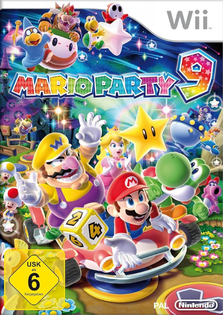 Packshot Mario Party 9 für die Wii.
