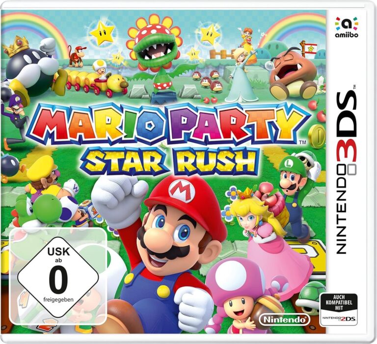 Nintendo 3DS-Hülle des Spiels "Mario Party: Star Rush", USK: 0.
