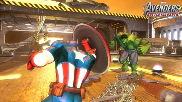 Marvel-Helden (Captain America und Hulk Hulk) kämpfen gegeneinander.