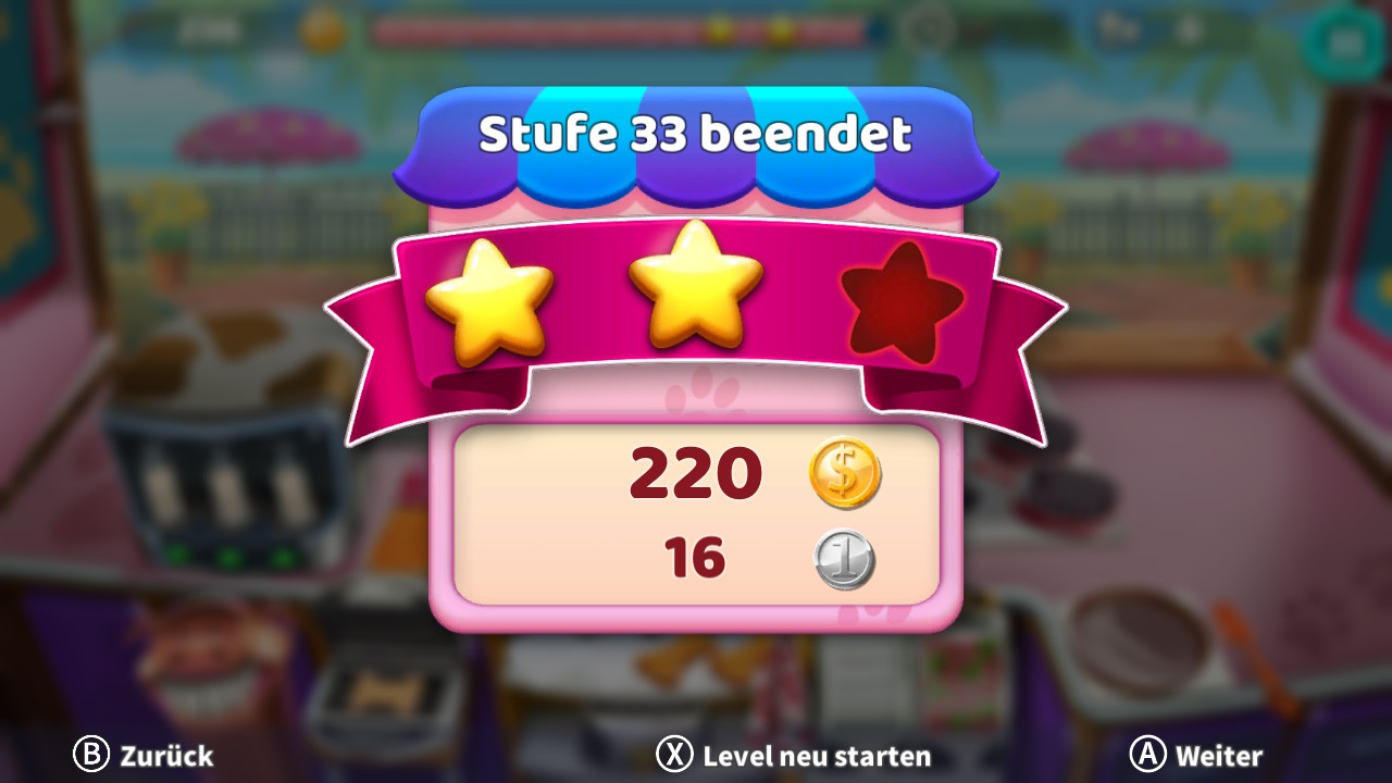 Levelübersicht: Zwei Sterne-Abschluss.