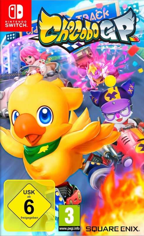 Packshot Chocobo GP für die Nintendo Switch mit USK 6.
