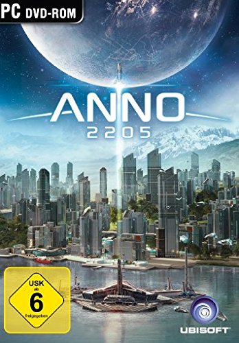 PC-Spielhülle Anno 2205 mit futuristischer Stadt, USK 6.