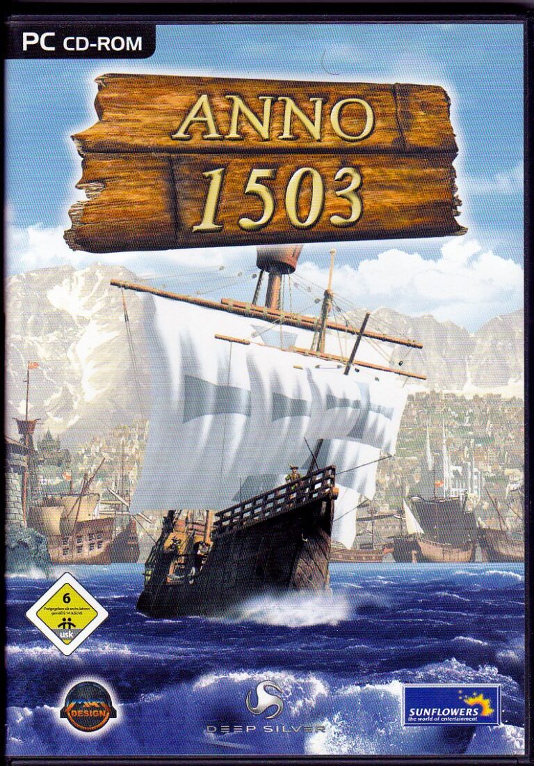 PC-Spielhülle Anno 1503 mit einem Schiff, USK 6.