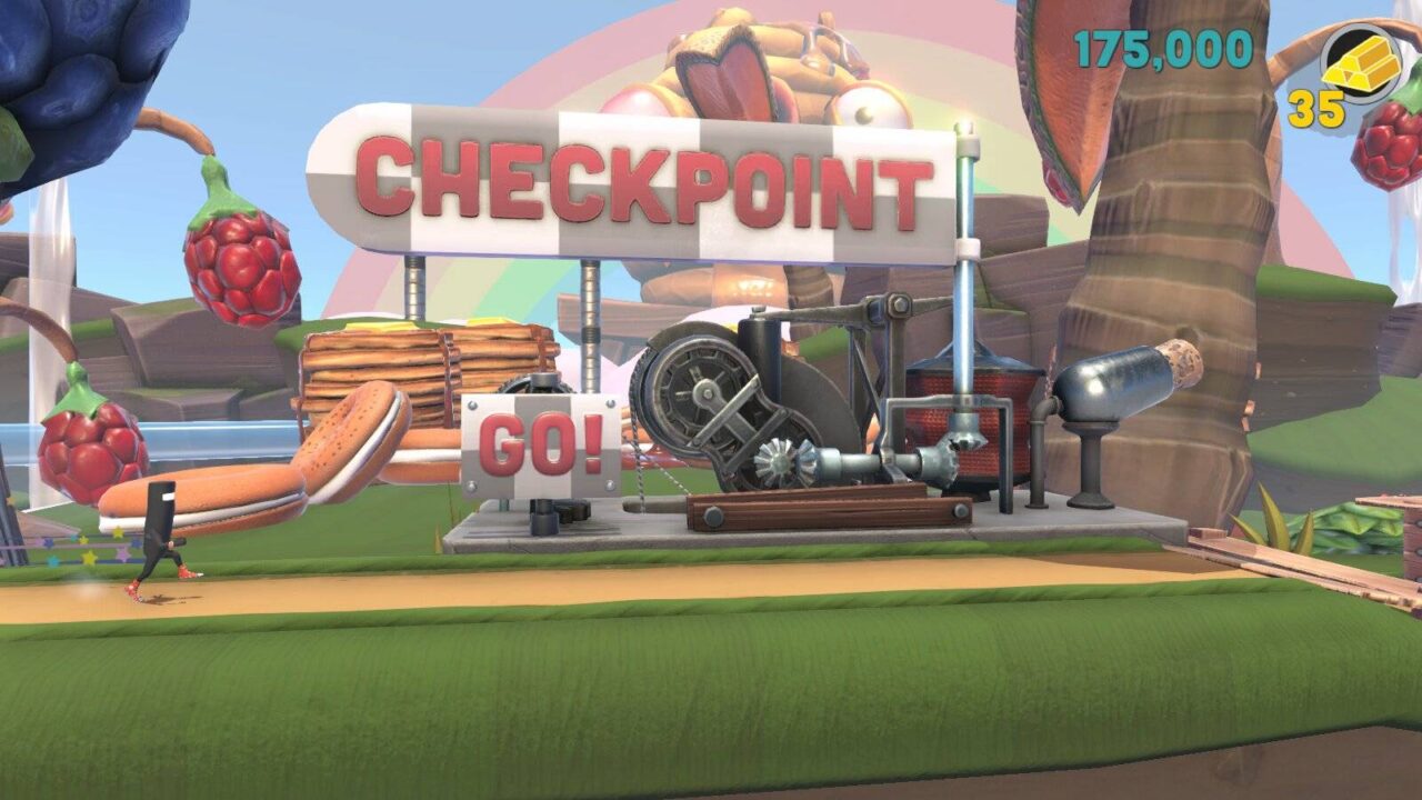 Commander Video erreicht einen Checkpoint.