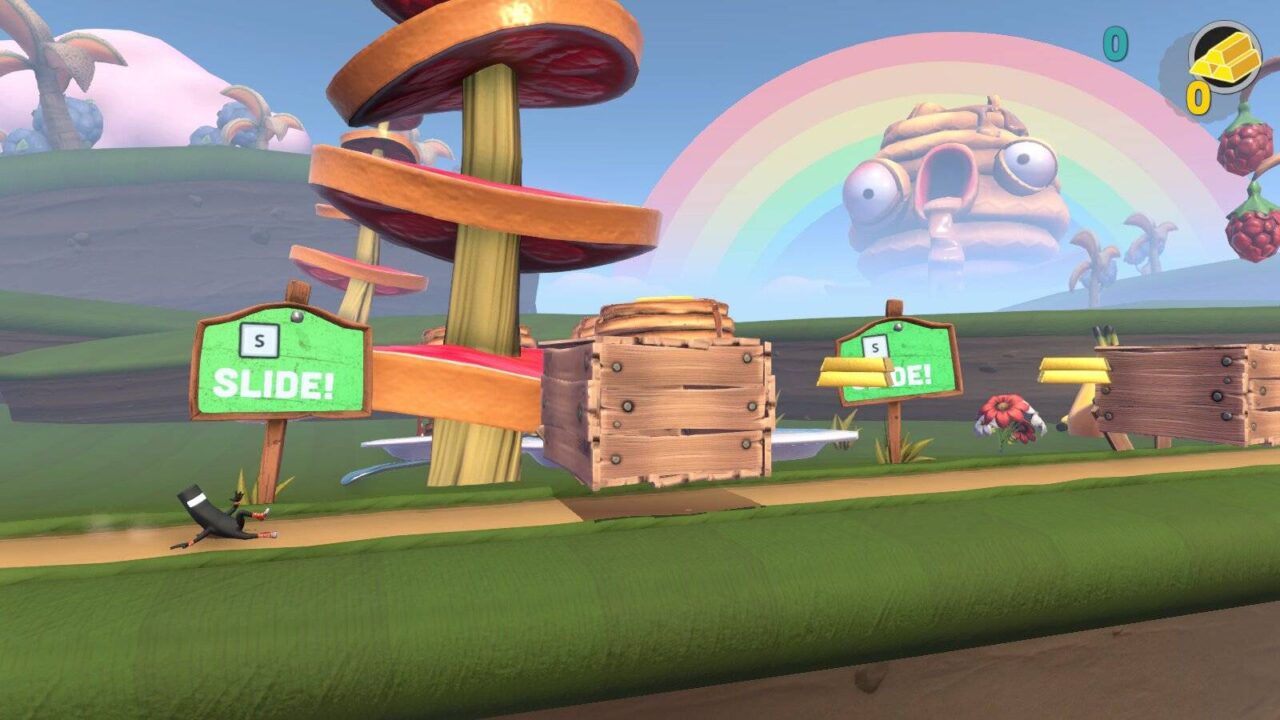 Commander Video lernt den Slide.