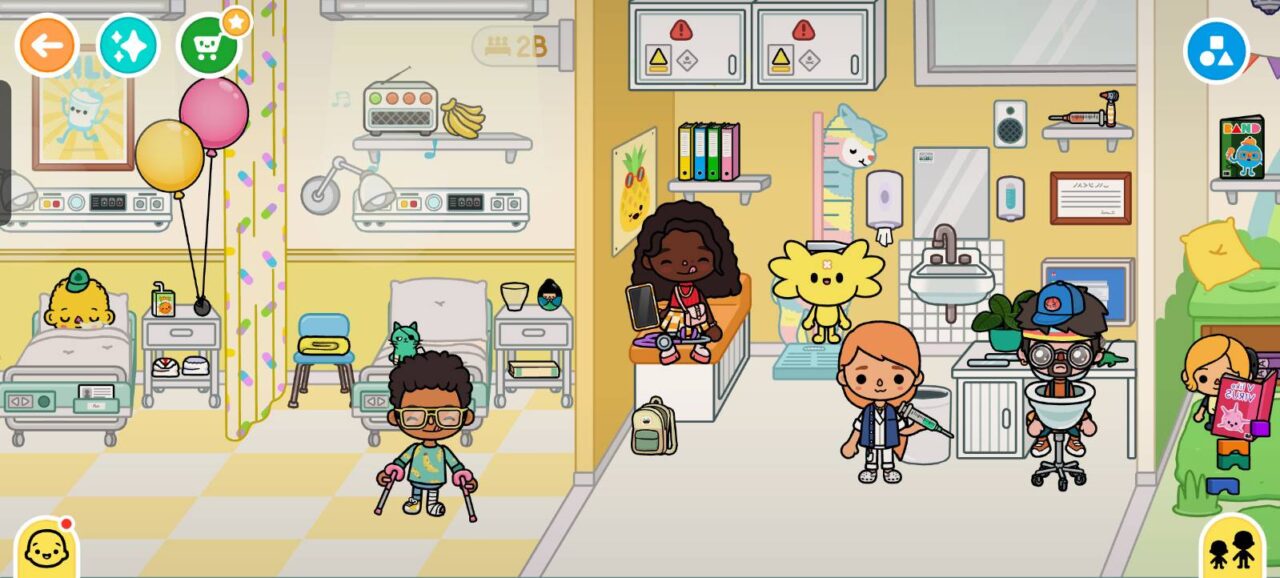 Ein gut besuchtes Krankenhaus.